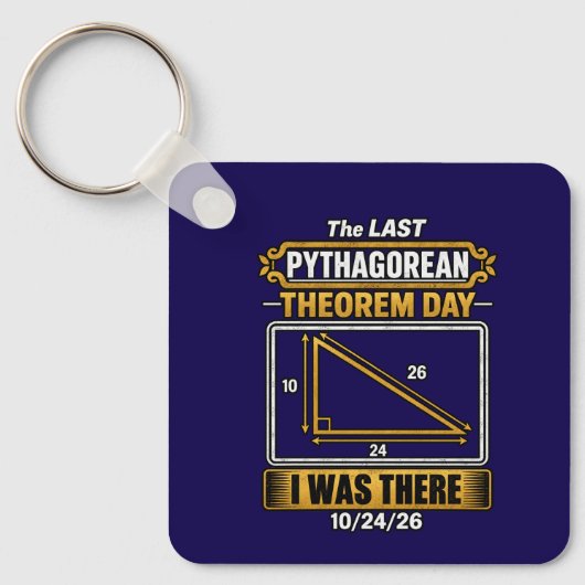 Pythagoras-dag-sleutelhanger Sleutelhanger (Voorkant)