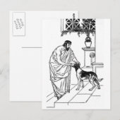 Pythagoras met Dog Briefkaart (Voorkant / Achterkant)