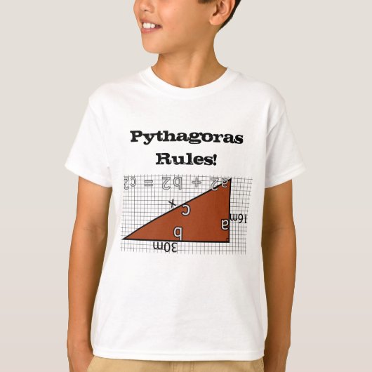 PYTHAGORAS-REGELS! T-SHIRT (Voorkant)
