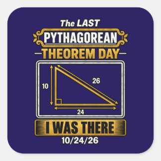 Pythagoras Stelling Dag Stickers