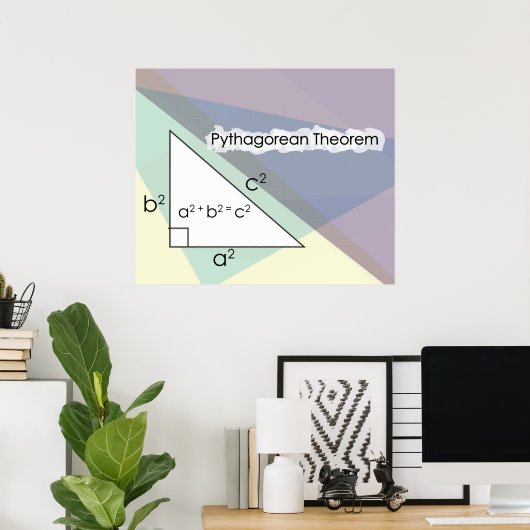 Pythagoreaanse theorie * UPDATED * Poster (Thuiskantoor)