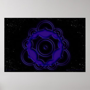 Pythagoreaanse trigonometrische ruimte-tijd poster