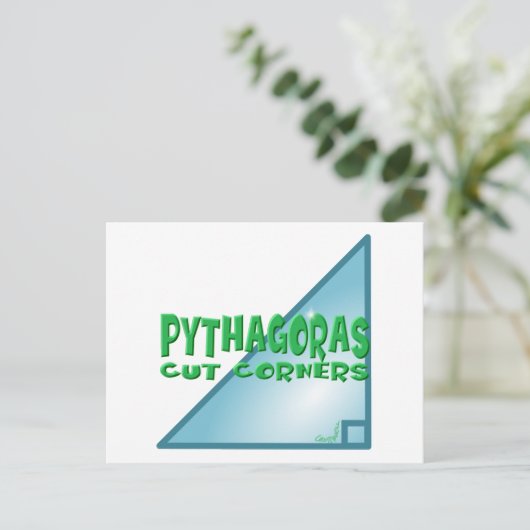 Pythagorean Theorem Briefkaart (Staand voorkant)