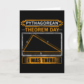 Pythagorean Theorem Day I Was There - Math Teacher Kaart (Voorkant)
