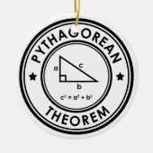 Pythagorean Theorem-keramisch Ornament (Voorkant)
