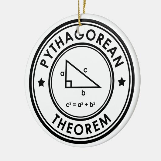Pythagorean Theorem-keramisch Ornament (Links)