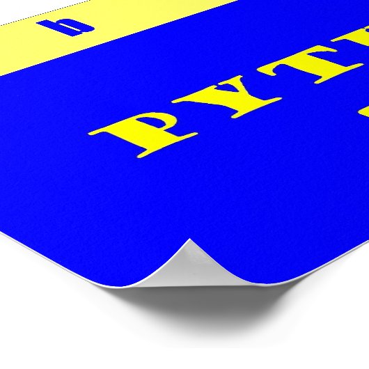 Pythagorean Theorem Poster (Hoek)