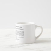 Pythagorean Theorem Proof met soortgelijke driehoe Espresso Kop (Rechts)