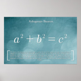 Pythagorean Theorem - Wiskunde Poster