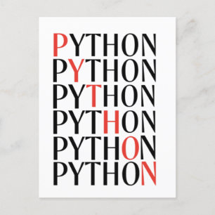 Python Aankondigingskaart