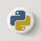 Python Badge Ronde Button 3,2 Cm (Voorkant)