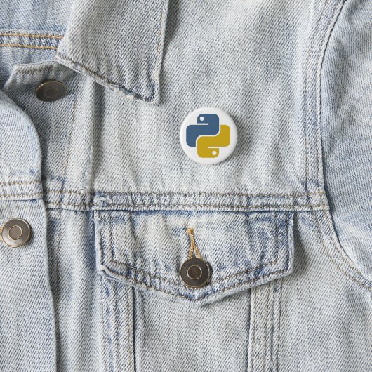 Python Badge Ronde Button 3,2 Cm (In situ)