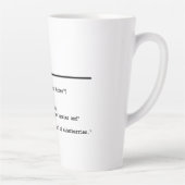 Python Code-Je moeder was een hamster Latte Mok (Rechts)