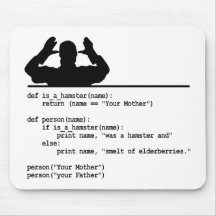 Python Code-Je moeder was een hamster