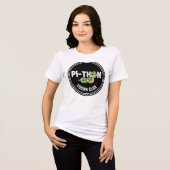 Python Codeerclub Programmeur Tri-Blend Shirt (Voorkant volledig)