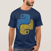 Python Coding Word Art T-shirt (Voorkant)