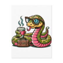 Python drink koffie
