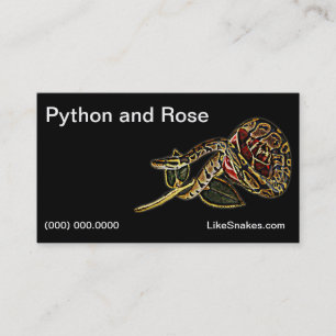 Python en Roos Visitekaartjes