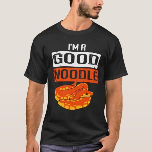 Python Good Noodle Ball Python Snake Boa T-shirt (Voorkant)