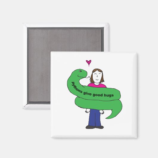 Python Hugs Magnet (Voorkant / Achterkant)