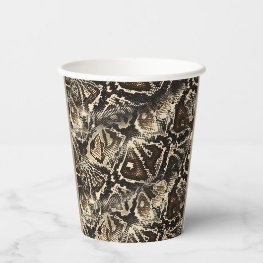 Python Huid Papieren Bekers (Achterkant)