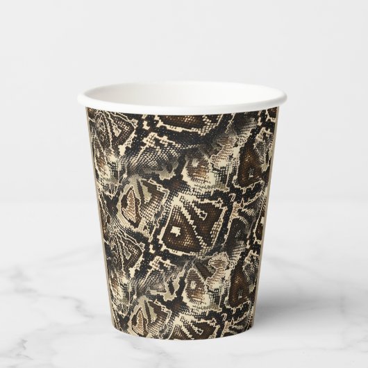 Python Huid   Papieren Bekers (Voorkant)