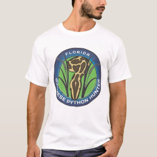 Python Hunter T-shirt. Blauwe Logo T-shirt