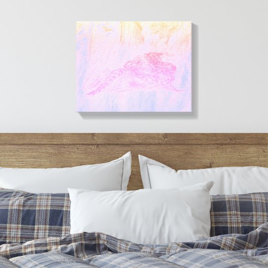 Python in Mist Canvas Print (Insitu (Slaapkamer))