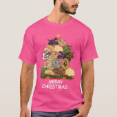 Python Kerstboom Vrolijk kerstvriendje T-shirt (Voorkant)