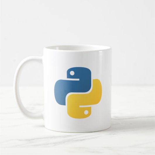 Python-logo Koffiemok (Links)