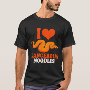 Python Love Dangerous Noodles Ball Python Snake T-shirt