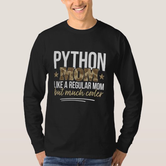 Python mam Pet Python Eigenaar Snake T-shirt (Voorkant)
