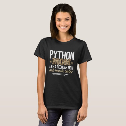 Python mam Pet Python Eigenaar Snake T-shirt (Voorkant volledig)