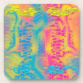 PYTHON - modern decoratief fractal - Bier Onderzetter (Voorkant)