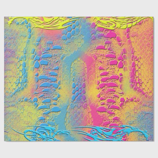 PYTHON - modern decoratief fractal - Cadeaupapier (Vlak)