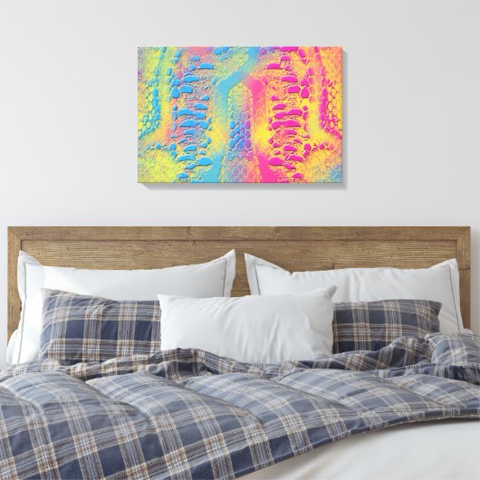 PYTHON - modern decoratief fractal - Canvas Afdruk (Insitu (Slaapkamer))