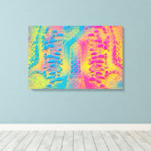 PYTHON - modern decoratief fractal - Canvas Afdruk (Insitu (Houten vloer))