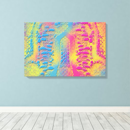 PYTHON - modern decoratief fractal - Canvas Afdruk (Insitu (Houten vloer))