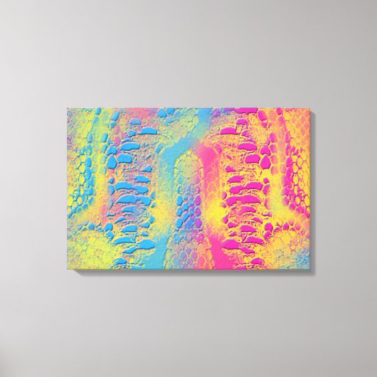 PYTHON - modern decoratief fractal - Canvas Afdruk (Voorkant)