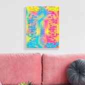 PYTHON - modern decoratief fractal - Canvas Afdruk (Insitu (Woonkamer))