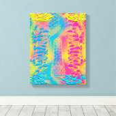 PYTHON - modern decoratief fractal - Canvas Afdruk (Insitu (Houten vloer))