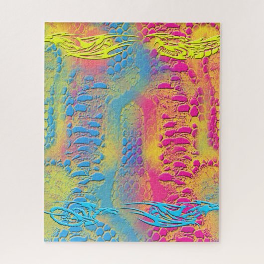 PYTHON - modern decoratief fractal - Legpuzzel (Verticaal)