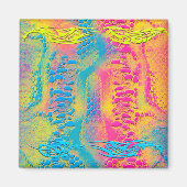 PYTHON - modern decoratief fractal - Magneet (Voorkant)