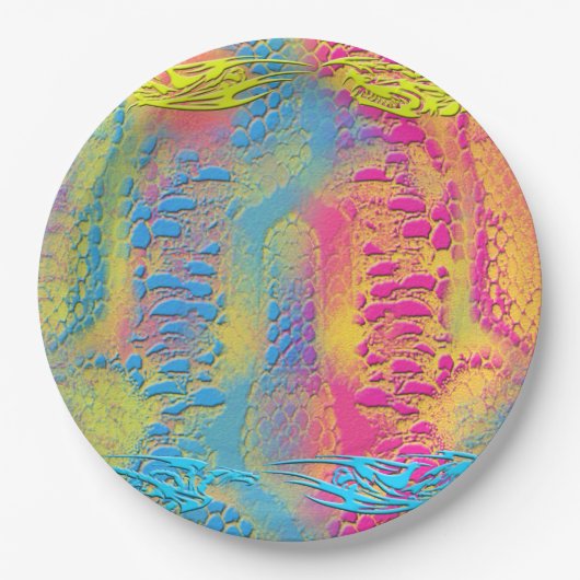 PYTHON - modern decoratief fractal - Papieren Bordje (Voorkant)