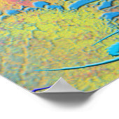 PYTHON - modern decoratief fractal - Poster (Hoek)