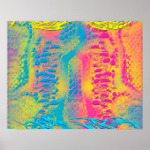 PYTHON - modern decoratief fractal - Poster (Voorkant)