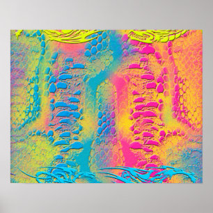 PYTHON - modern decoratief fractal - Poster