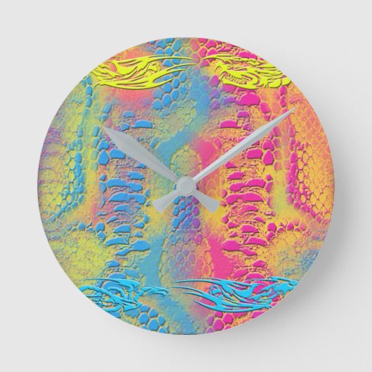 PYTHON - modern decoratief fractal - Ronde Klok (Voorkant)