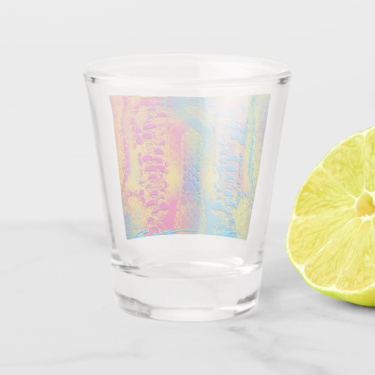 PYTHON - modern decoratief fractal - Shot Glas (Achterkant)