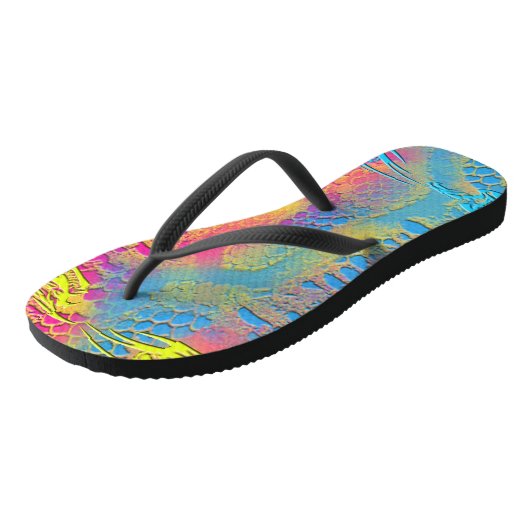 PYTHON - modern decoratief fractal - Teenslippers (Schuin)
